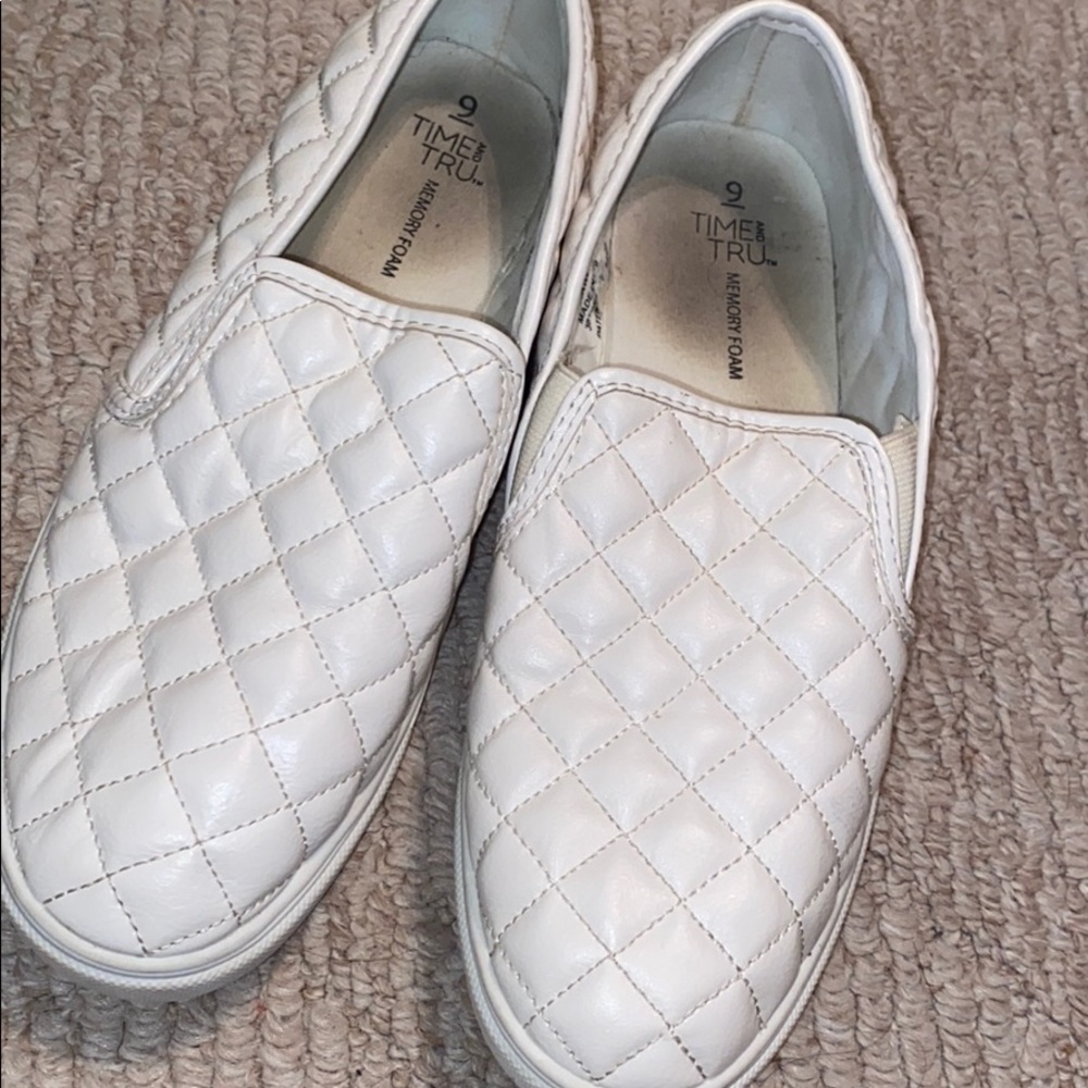 Suede slip on shoes